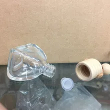 Автомобильный воздушный выход квадратное дно простой стиль прозрачное стекло аксессуары авто эфирное масло интерьер пустой флакон духов орнамент