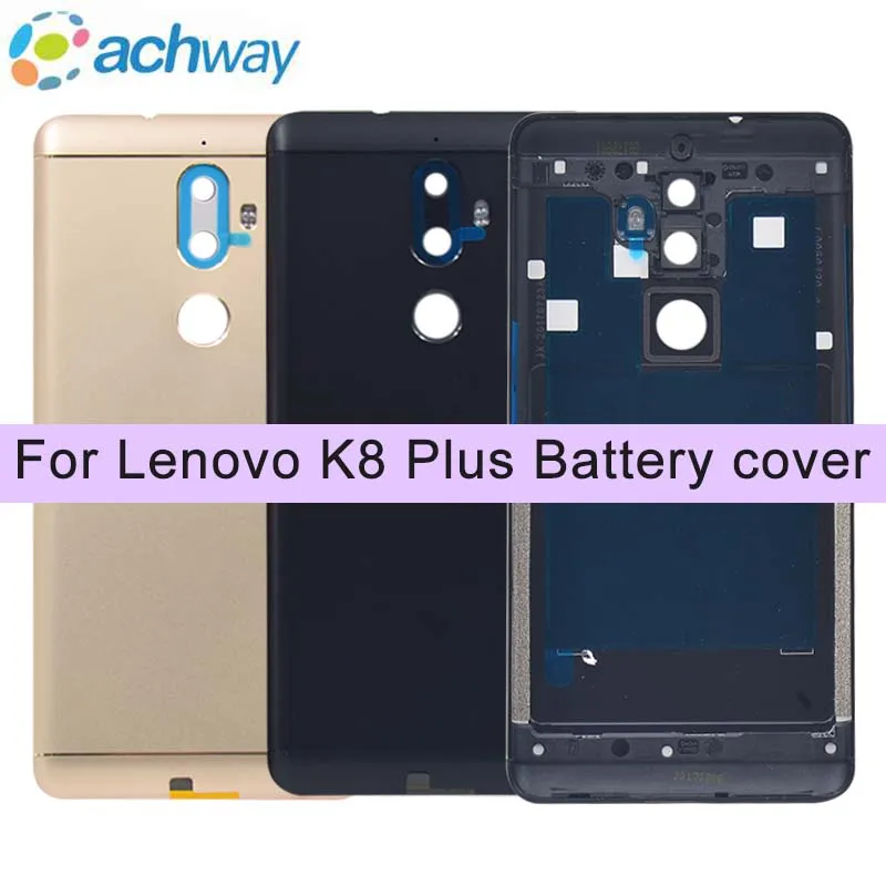 

5.2" For Lenovo K8 Plus Back Battery Cover Door Rear Glass Housing Case ForFor Lenovo K8 Plus Battery Cover