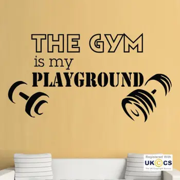 

Gym Playground Weights Fitness Inspiration Wall Art Stickers Decals Vinyl Home