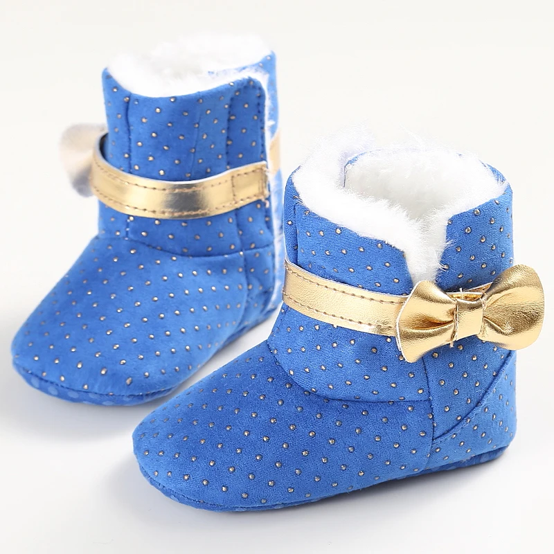 

New Winter Brand White Newborn Baby Girl Boots Infant Warm Booties For Girls Wool Kids Crib Snow Shoes Toddler Fleece Sneakers