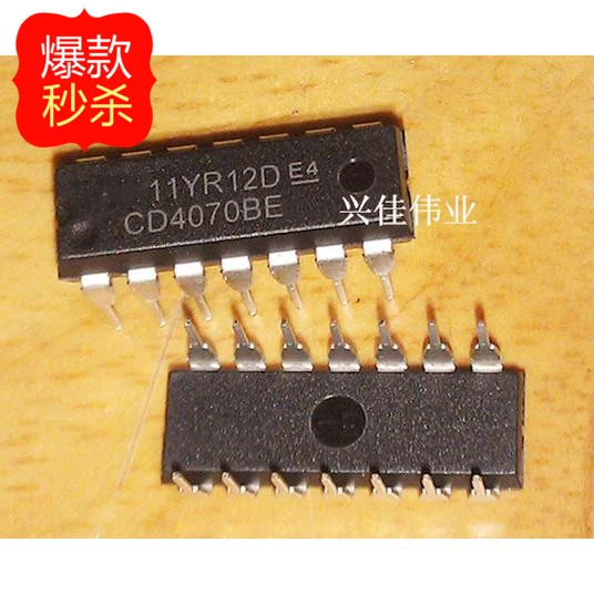 

10pcs/lot CD4070 CD4070BE HCF4070 CD4070BD DIP14 logic chip new original
