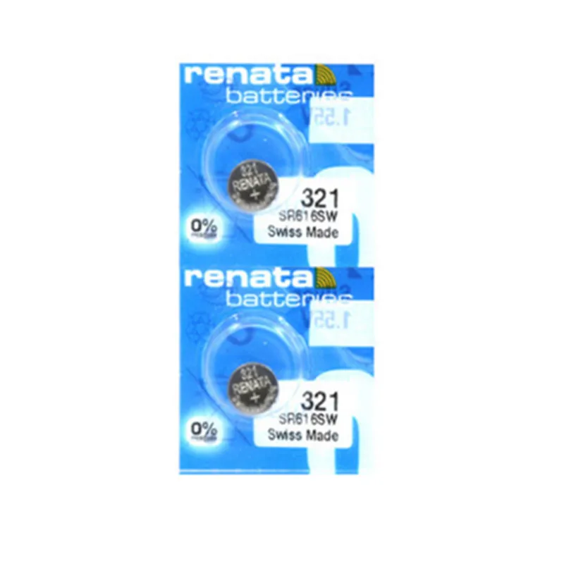 2 шт./лот renata Серебряная оксидная батарея для часов 321 SR616SW 616 1 55 в 100% оригинальный