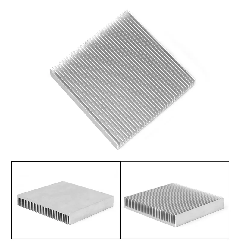 cheap 2018 High Quality Aluminum Cooler Heat Sink Radiator Heatsink for computer PC IC LED Electronic Chipset 90 x 90x 15mm