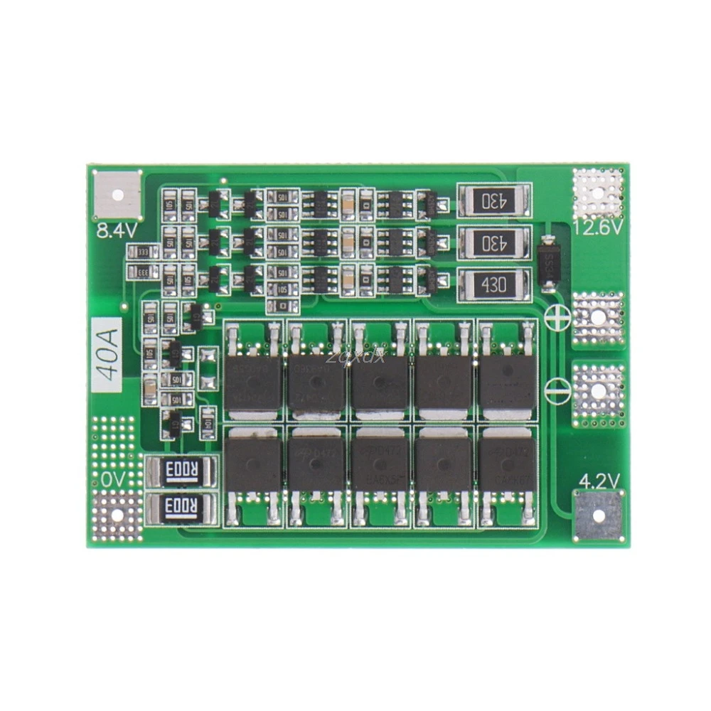 3S 11,1 V 12,6 V 40A w/баланс 18650 литий-ионный аккумулятор плата защиты BMS Улучшенная/сбалансированная версия и Прямая поставка
