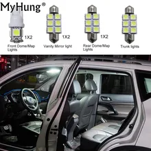 Для hyundai Tucson удобство лампы Автомобильные светодиодные фары C10W W5W замена лампы купольные карта лампа яркий белый 7 шт. фар