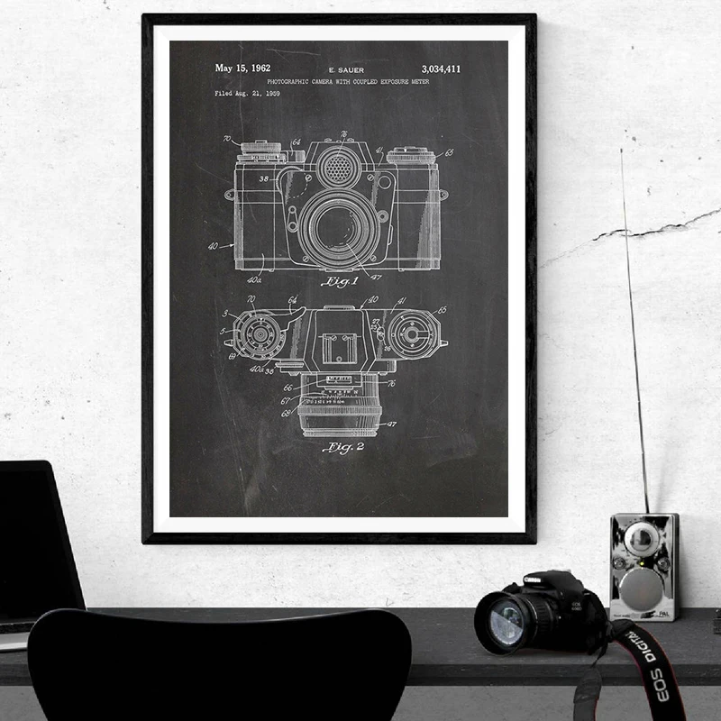 Camera Art Poster Print