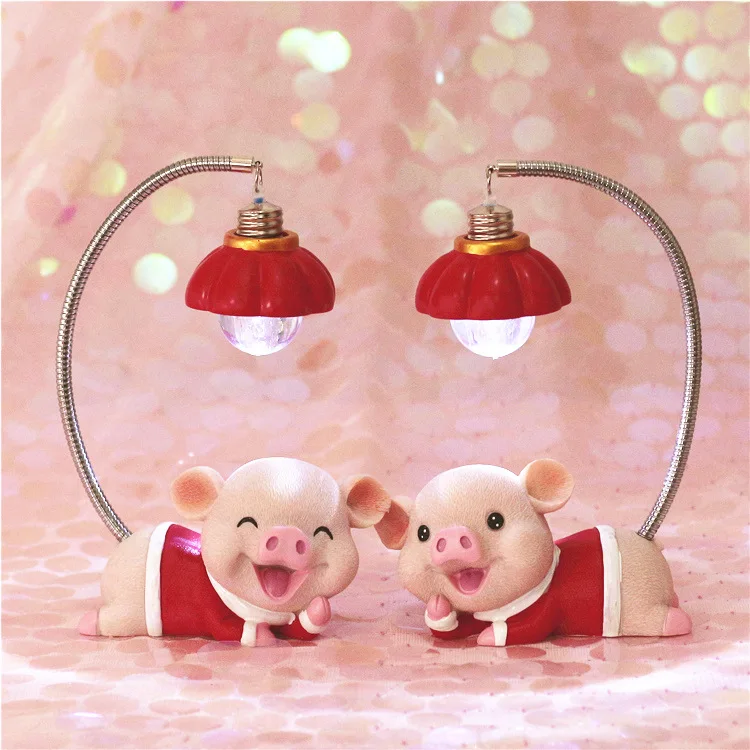 

Creative Lucky Pig Kids Night Lights Led Night Light Cartoon Children Baby Bedroom Desk Table Lamps Home Decoration Accessories