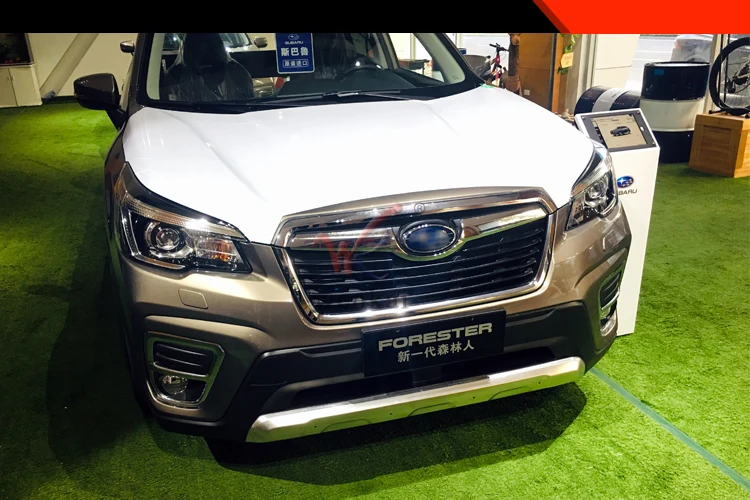 Автомобильный Стайлинг для Subaru Forester SK из нержавеющей стали, передний и задний бампер, защитная накладка, накладка, 2 шт