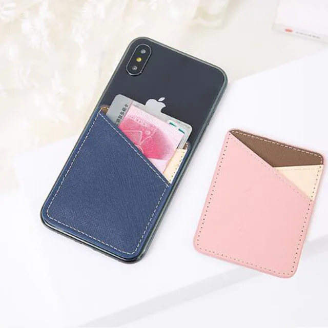 1PC Elastic Adhesive Sticker Back Cover Card Holder Phone Back Pocket