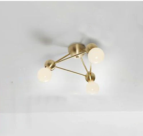 Modern Magic Bean Ceiling Light Bronze Flush Mounted Creative Living Room Bedroom Villa Ceiling Light Lighting Included Bulbs