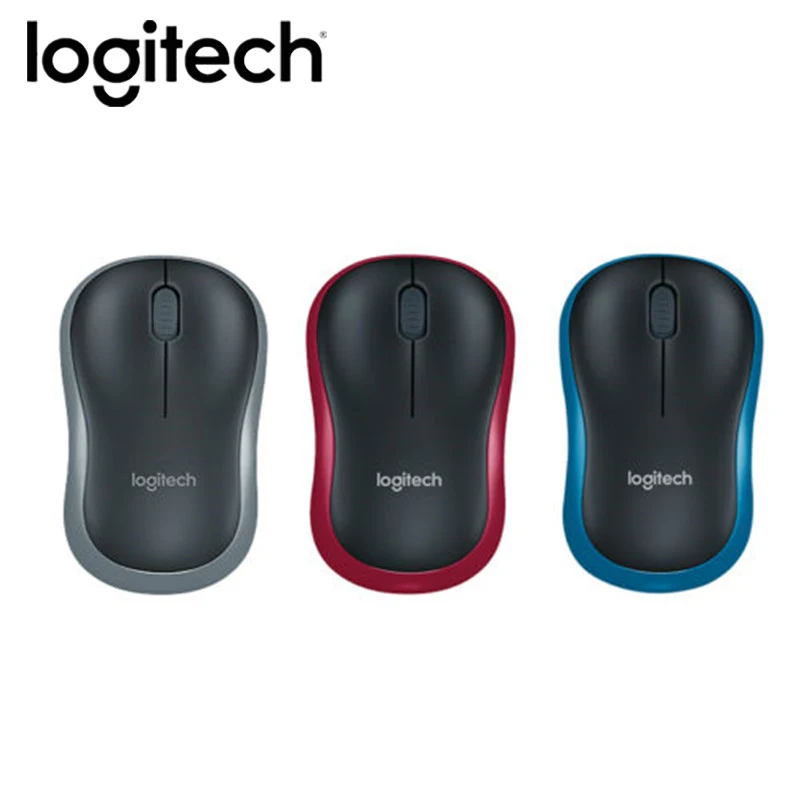 logitech M185 Беспроводной Мышь симметричный Design1000DPI Офисный Компьютерный USB нано-приемник для Windows Mac OS/Linux