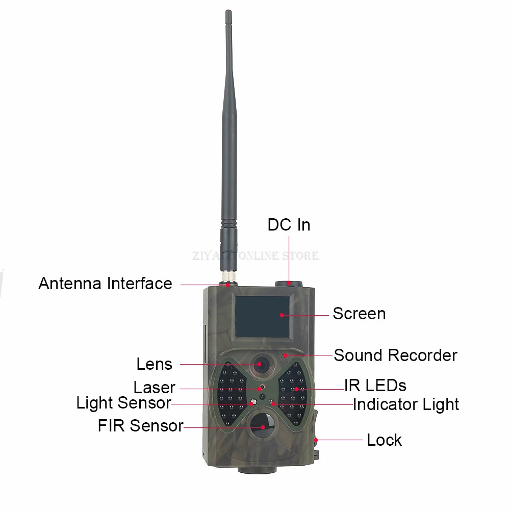 Skatolly HC300M инфракрасная охотничья камера ночного видения GSM 12MP 1080P Скаут Chasse камера фото ловушки дикой природы камера s Охота