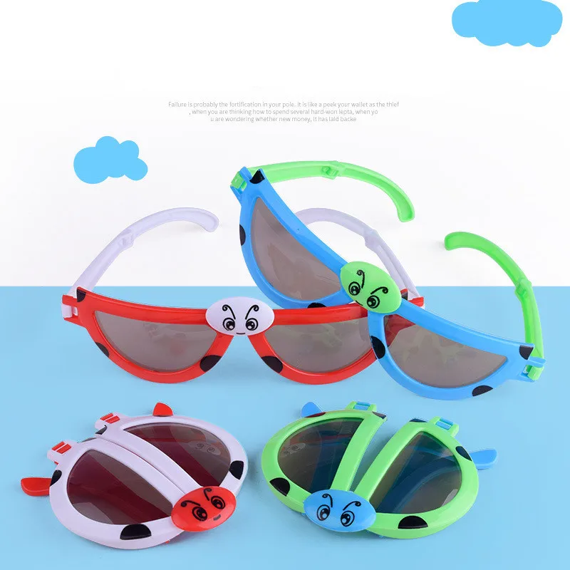 Мультяшная модель животных детские солнцезащитные очки складные деформационные очки для мальчиков и девочек маленькие игрушки солнцезащитные очки игрушка подарок