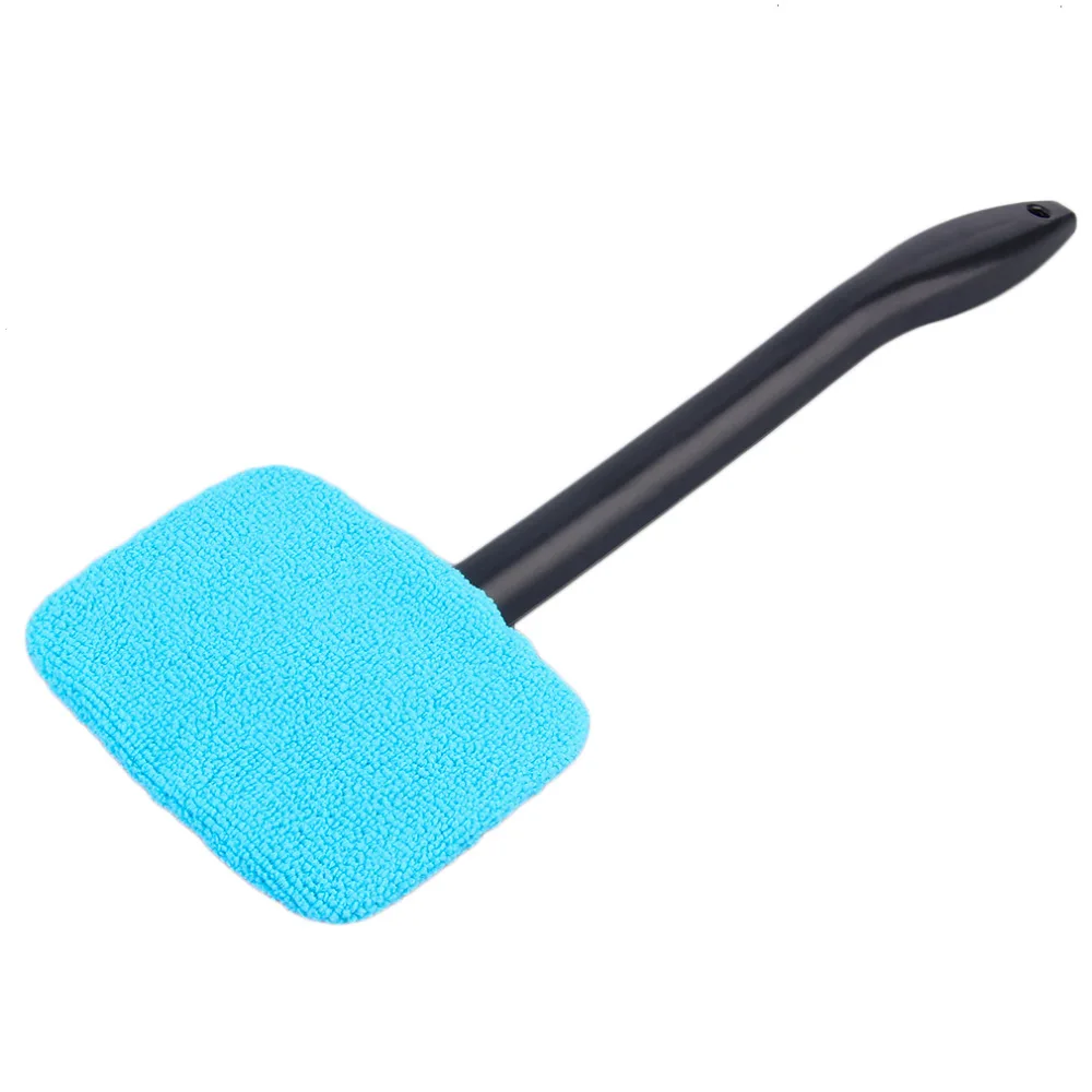 Горячая Автомобильная щетка для мытья окон из микрофибры очиститель с длинной ручкой для пыли уход за автомобилем для блеска лобового стекла полотенце удобный, стирающийся инструмент для чистки автомобиля
