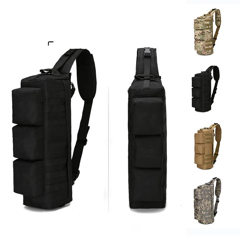 

Men's Tactical MOLLE Assault Go Bag Camouflage Shoulder Sling Army Bags Military Hiking Camping Pack Fishing Backpack