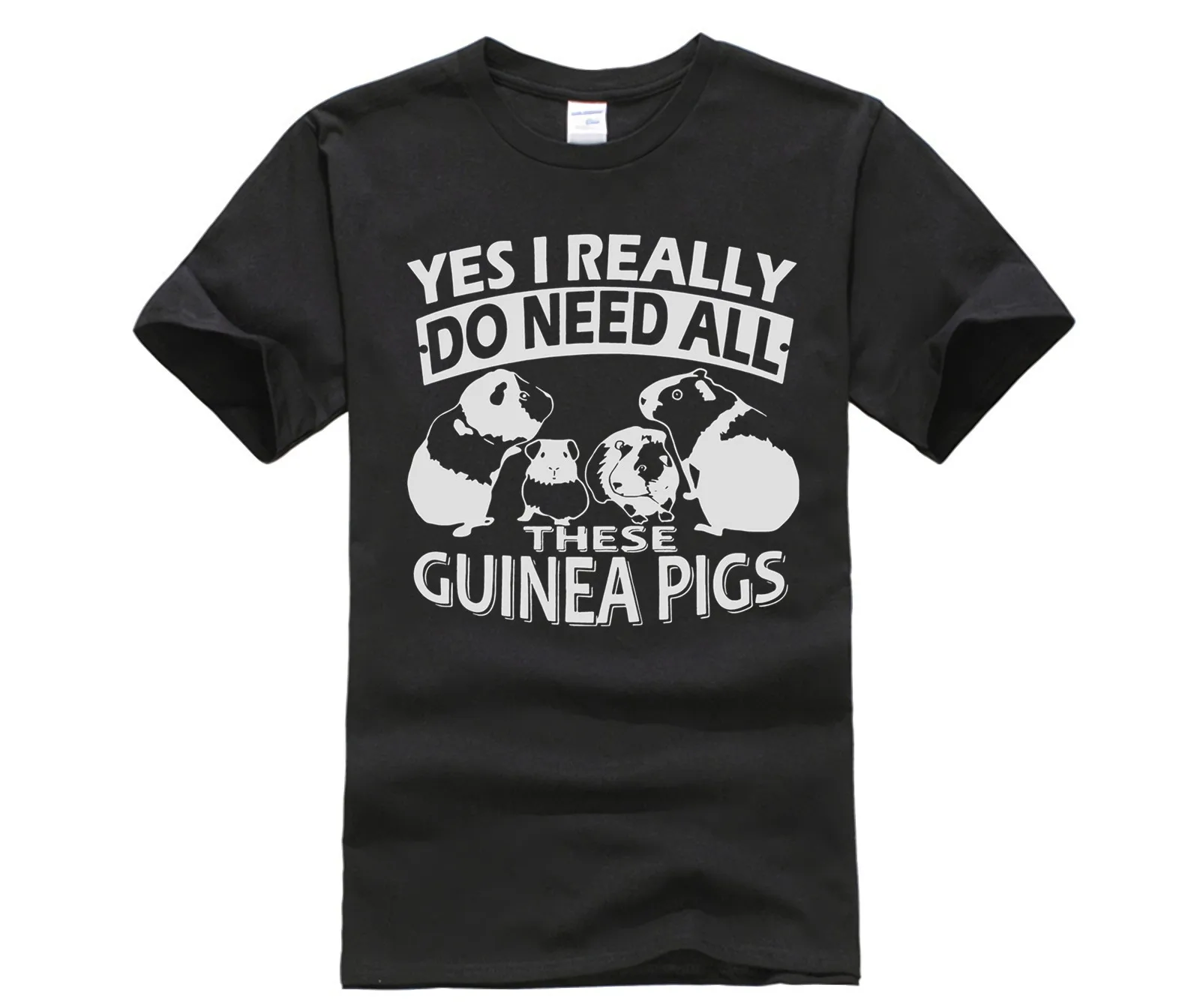 

New fashion trend Yes I really do need all these guinea pigs shirt casual o-neck loose summer T shirt for men