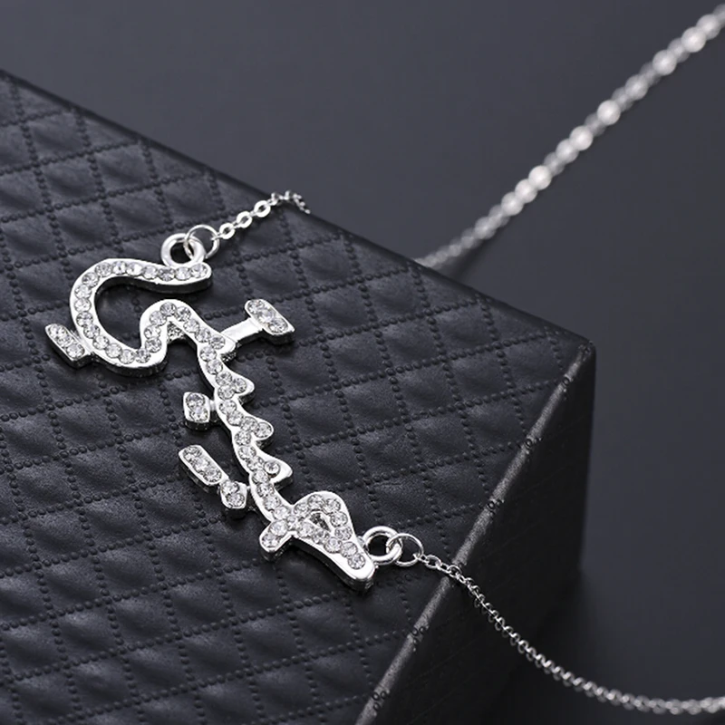 

Font Pendant Necklaces Stainless Steel Gold Chain Necklace Women Bridesmaid Gift