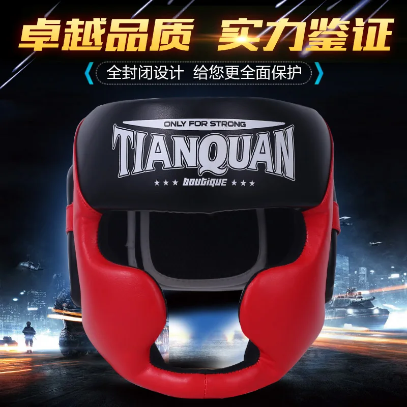 

Adult Male Boxing Helmet Head Protector Sanda MMA Taekwondo Kickboxing Headgear Competition Training Boxing Helmet Head Guards