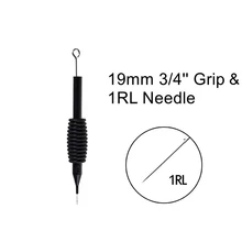 1RL5R/9RL 19 мм сцепление и иглы комбинированный одноразовый зажим для нанесения татуировки с иглами для игла для тату-машинки поставка 40 шт./кор