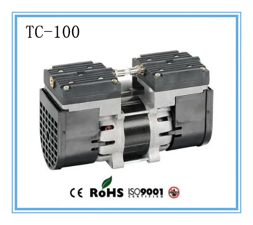 TC-100 AC110V/220 V электрический мини безмасляный мембранный 100 Вт вакуумный насос Медицинский бесшумный насос с 24L/мин вакуумный поток