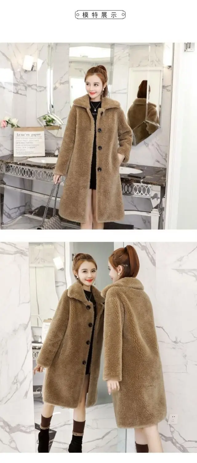 Vangull зимнее женское пальто из искусственного меха, высококачественное роскошное длинное меховое пальто, Свободное пальто с отворотом, толстое теплое Женское пальто больших размеров