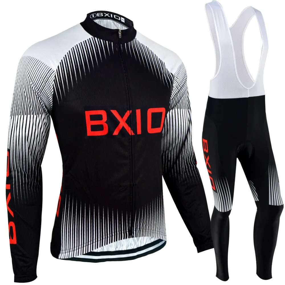 

BXIO 2019 Winter Thermal Cycling Jerseys Sets Ropa Ciclismo Pro Team Mountian Bicycle Clothing MTB Man Bike Clothes 057