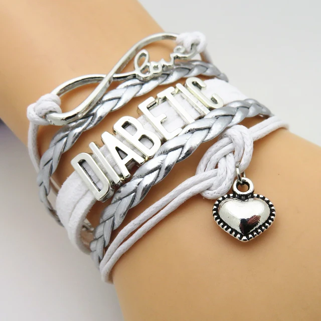 Sandei Fashion Infinity Love Heart Diabetic Bracelet Charms Sandei Fashion Infinity Love Heart Diabetic Bracelet Charms Bracelets Jewelry Friendship Gifts