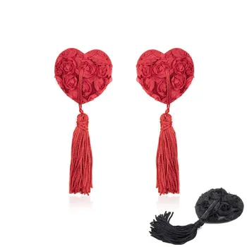 

1/5 Pair Women Sexy Pasties Stickers Women Lingerie Sequin Tassel Breast Bra Nipple Cover Product Chest Stickers
