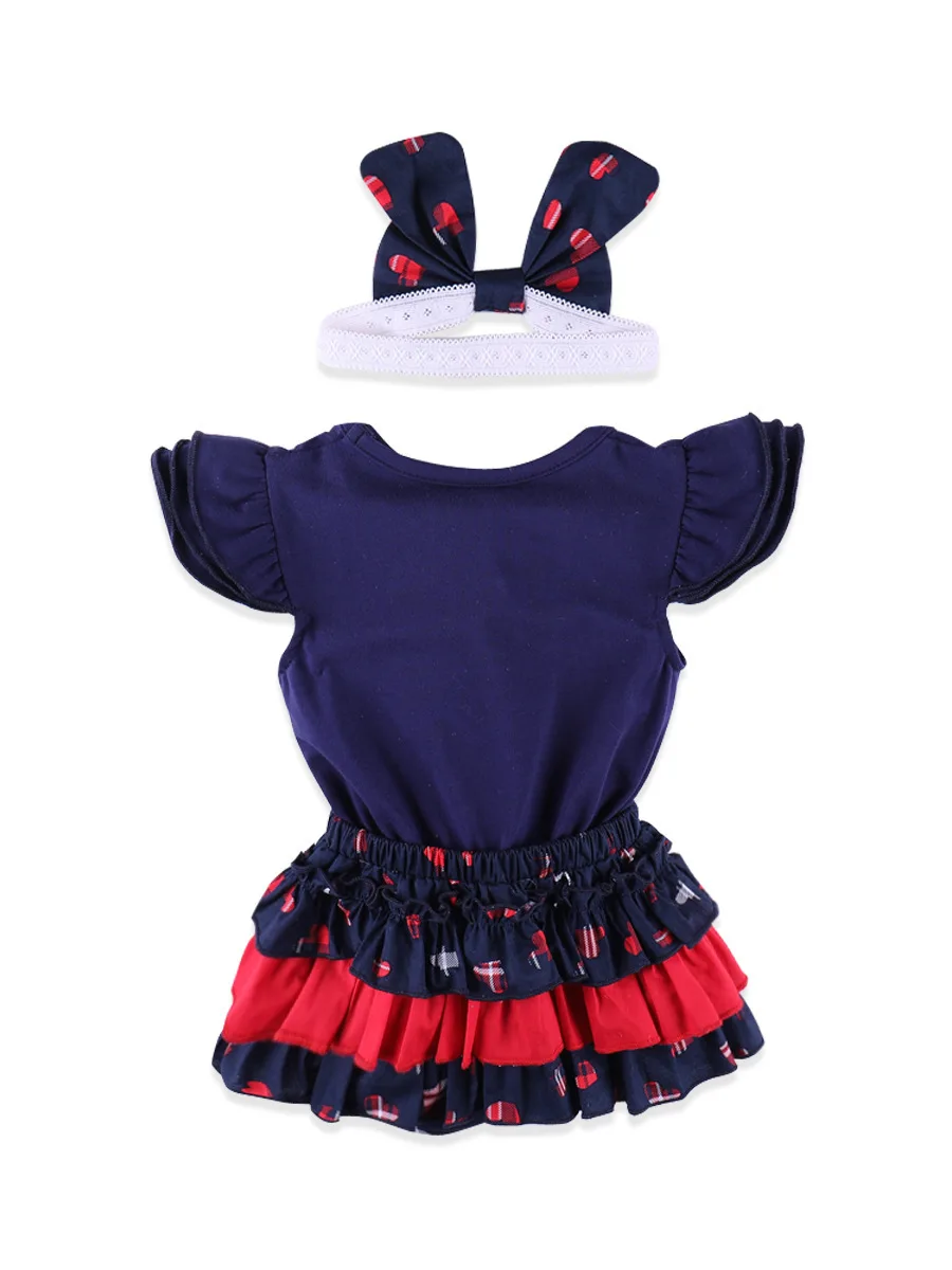 

Romper Baby Girl Bunny 2018 Bodysuit Skirt 2pcs/Set Bodysuit + Bow Headbands For Girls Blue Bodie For Babies Newborn Clothes