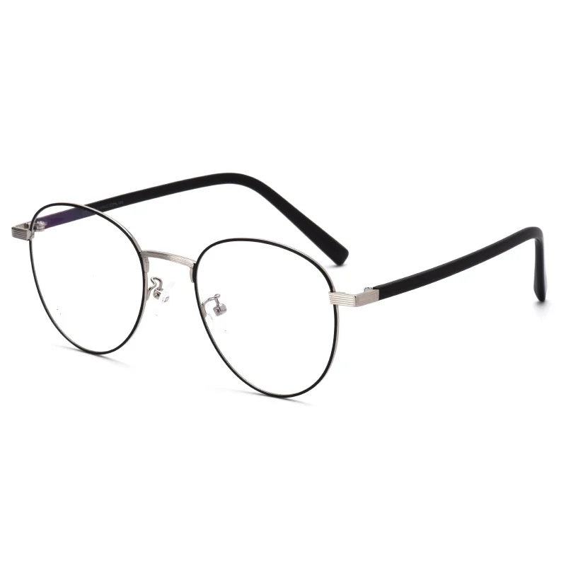 Блокировки синий свет очки для мужчин с круглым с защитой от УФ-излучения стеклянные женские очки в круглой оправе с прозрачными линзами в ретро стиле, прозрачные