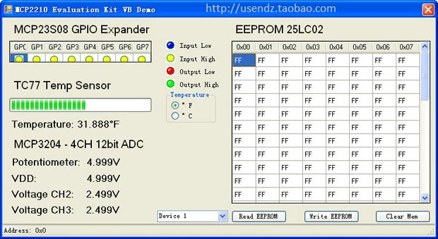 Usendz @ UTS2210 USB к SPI мастер HID устройства MCP2210