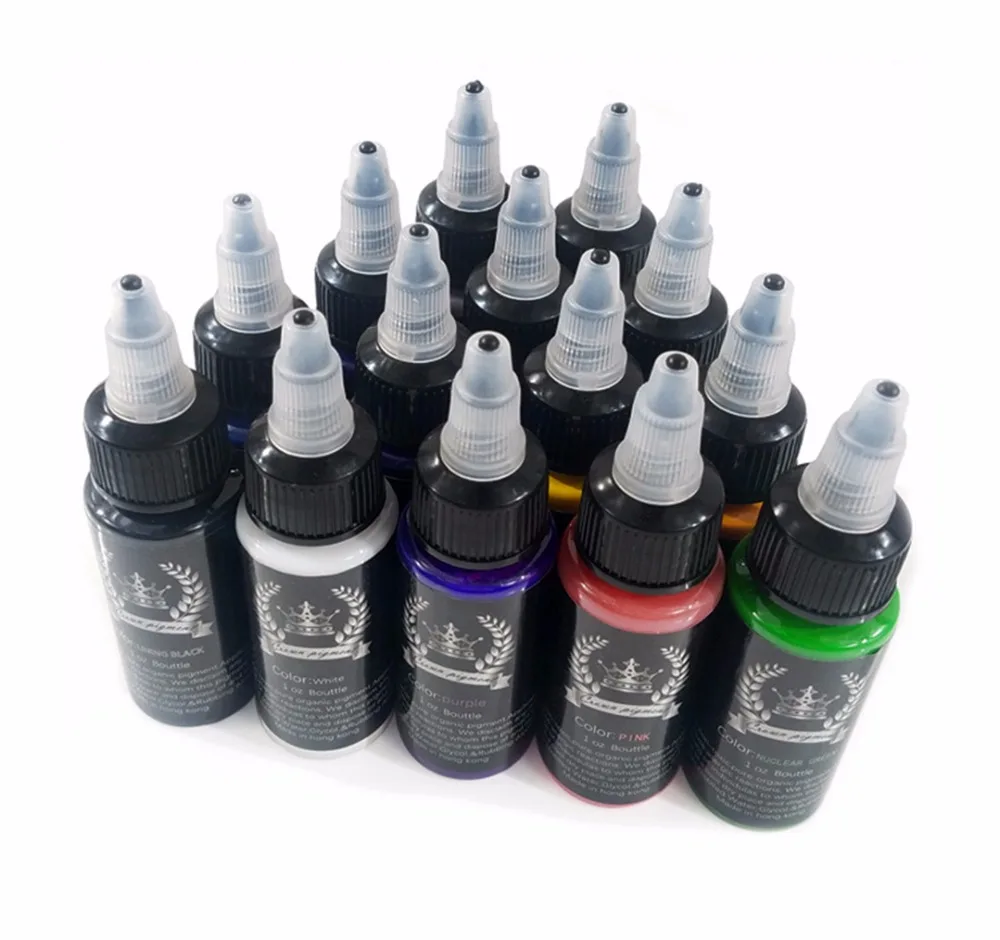 

1 Oz/Bottle Tattoo Ink Set Tattoo & Body Paint Color Microblading Tattoo Pigment Kit Paints For Tattoos