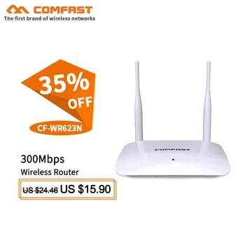 New Comfast 300Mbps Wireless WiFi Router 2.4Ghz Home Network Access Point wi fi Router with 2*5dBi antennas 1WAN+3LAN RJ45 Ports comfast 1750mbps wifi router 2 4g 5 8g ac manage router 1wan 4lan 802 11ac access point wi fi router for big area wifi coverage