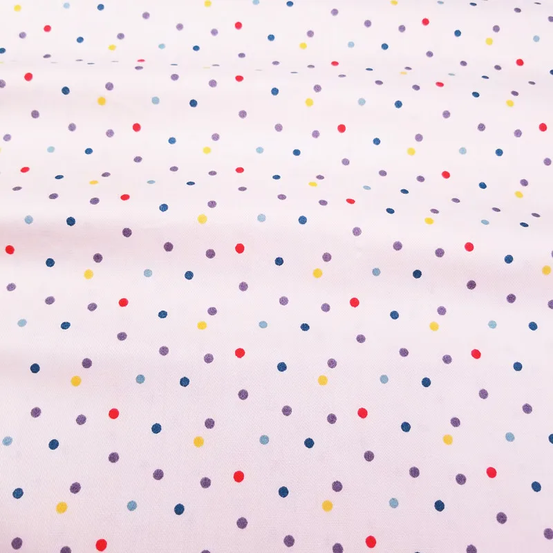 1 шт в цветной горошек хлопчатобумажная ткань для домашний текстиль подушки работа шитье дети одеяла ткань украшения дома Материал 50x40 см
