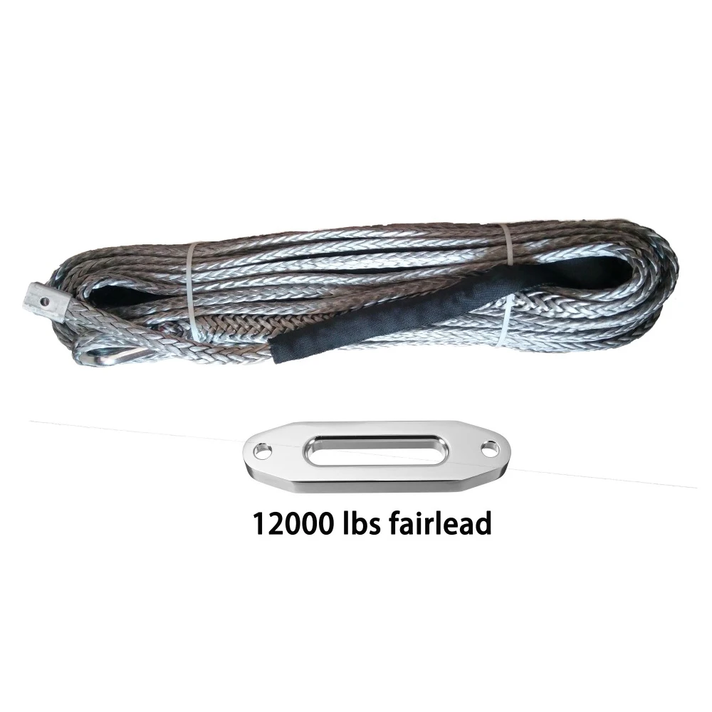 10mm x 30m Synthetic Winch Rope With 12000lbs fairlead UHMWPE Rope For