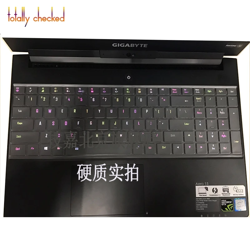 Защитная крышка для клавиатуры ноутбука из ТПУ Gigabyte Aero 15 15X v8/Aero 15W BK4 6 &quot15 дюймов i5