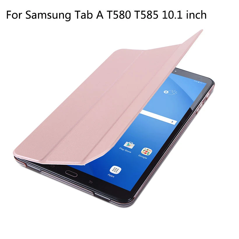 Funda Original para tableta Samsung Galaxy Tab A a6, 10,1, 2016, T580, SM T580, T580N, Funda inteligente de cuero PU + película + bolígrafo|smart case|for samsung galaxy tabfunda tablet - AliExpress