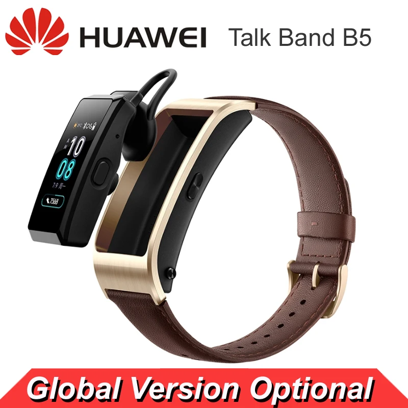 Huawei SmartBand huawei talkband B5 глобальная версия телефон с bluetooth-гарнитура Смарт Браслет