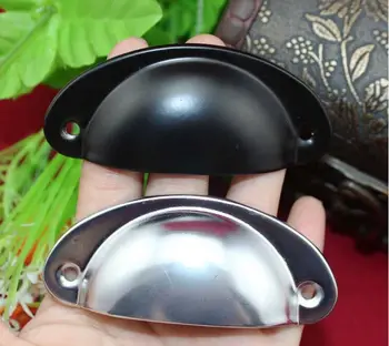 

20pcs/lot trumpet shell antique handle drawer pulls jewelry box medicine cabinet handle drawer handle iron82*35MM
