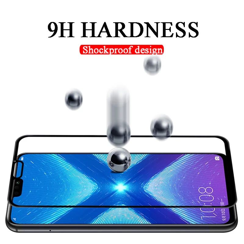 Black Tempered Glass For Huawei P10 Plus P9 Lite 2016 Mate 9 10 Screen Protector Film For Honor 8X 8C 10 6X Screen Y9 2019 Film (6)
