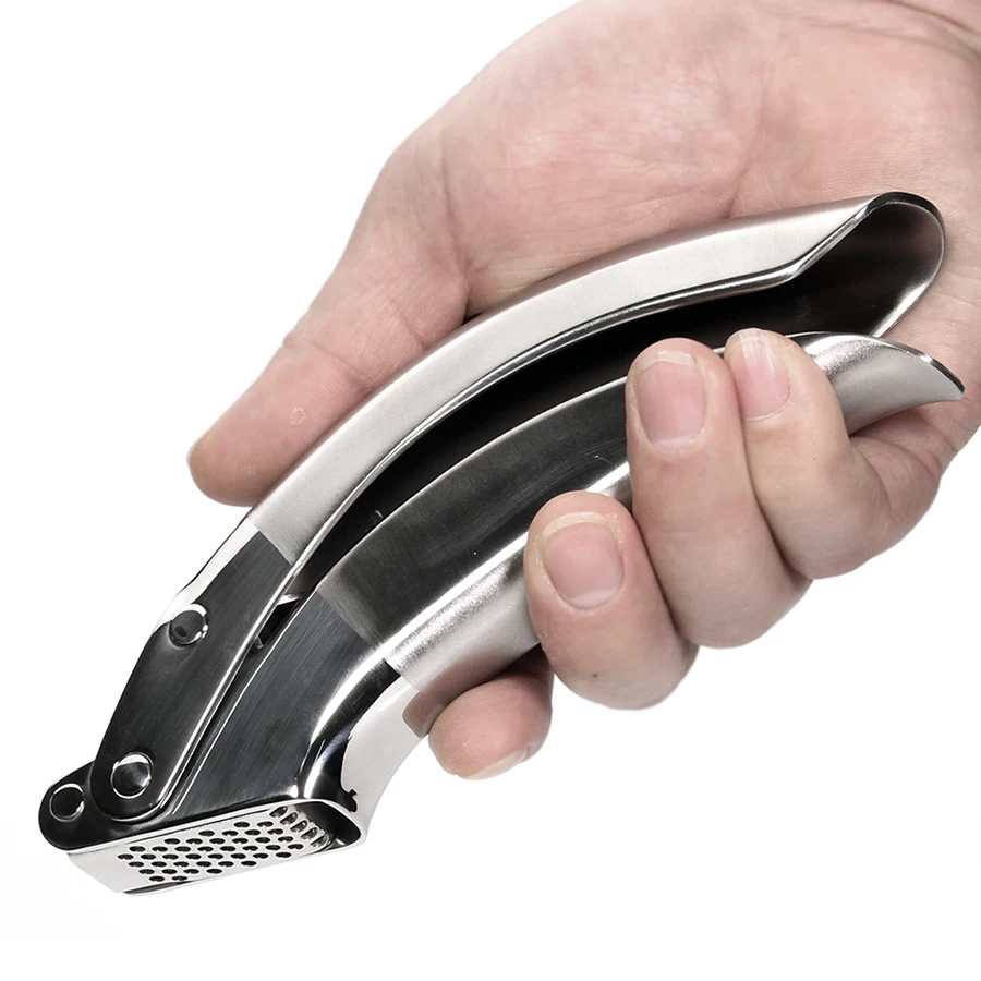 

Best Garlic Press Solid Stainless Steel Garlic Crusher Mincer Ginger Tools