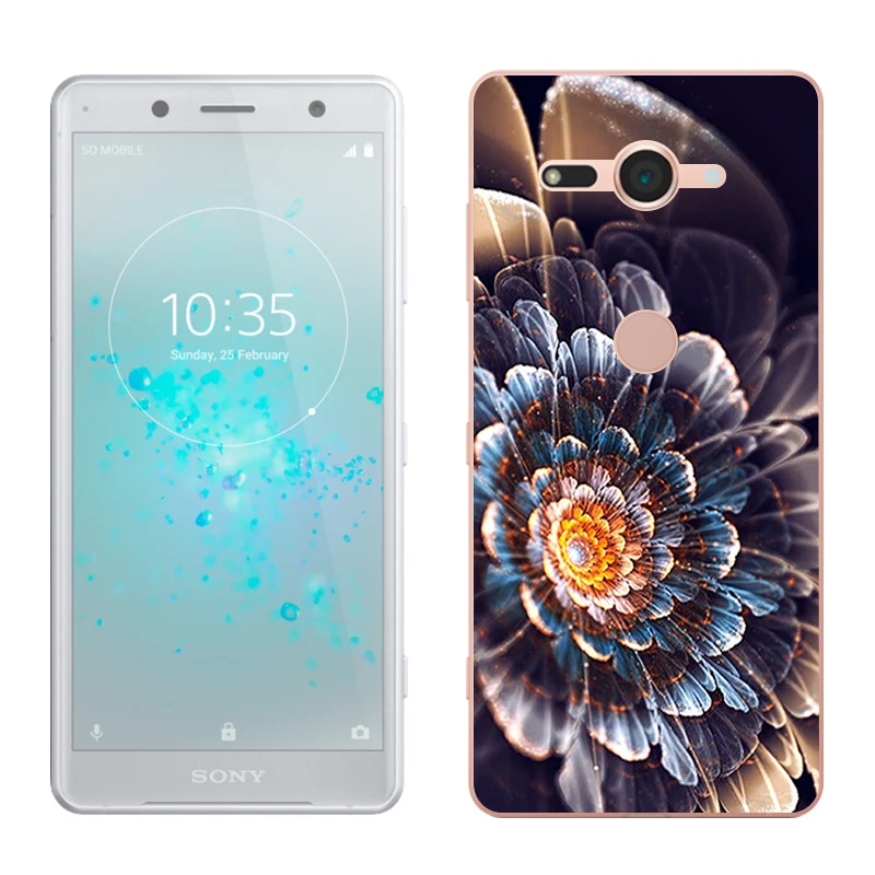 Для sony Xperia XZ2 компактный корпус Мода окрашенные для sony Xperia H8314 H8324 Мягкие силиконовые телефон дела 5," для XZ 2 компактный - Цвет: 04