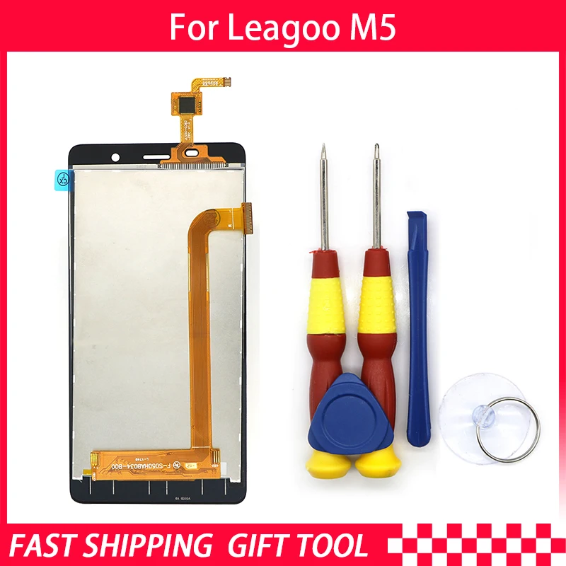 

New original Touch Screen LCD Display LCD Screen For Leagoo M5 Replacement Parts + Disassemble Tool+3M Adhesive