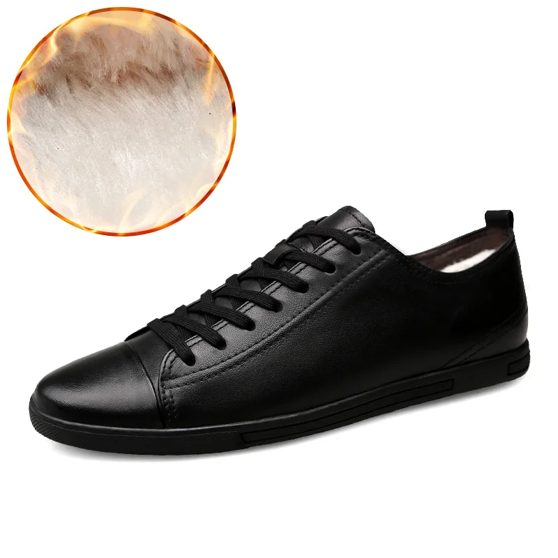 Men loafers Size 38-46 Men's Leather Casual Shoes Autumn Genuine Leather Shoes Men Fashion black Men shoes leather