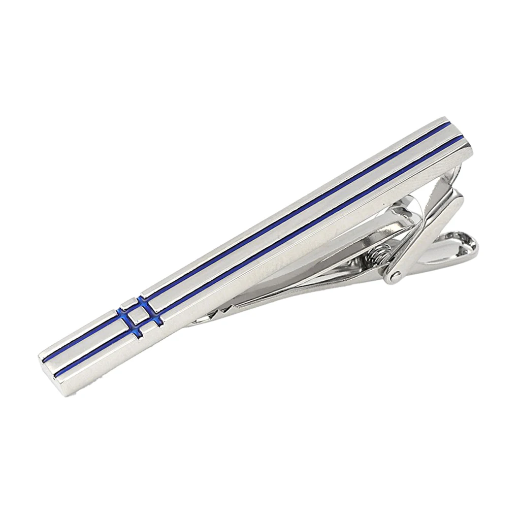 Brass Tie Bar Men's Formal Tie Clip with Stripe Elegant Necktie Bar Design Birthday Father's Day Gift Jewelry