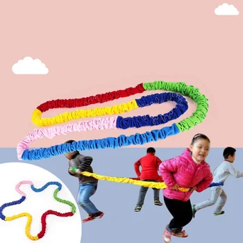 

Work Develop teamwork Outdoor Sport Toy Elasticity Rope Circle Southeast Northwest Running Push Game Sensory Integration toy