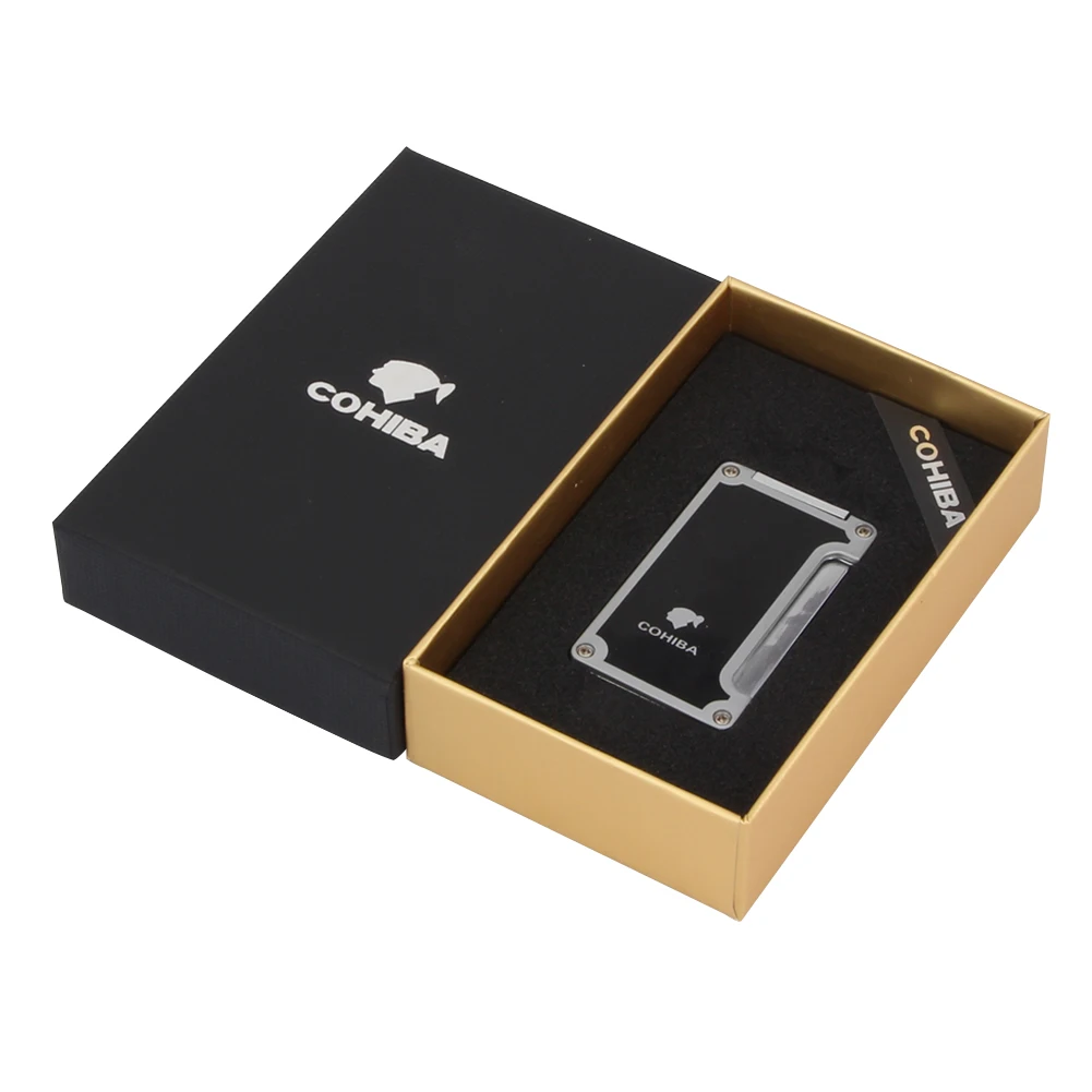 COHIBA гаджет для курения многоразовая Бутановая газовая струйная сигаретная