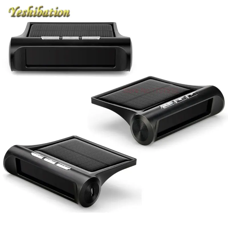 Yeshibation Автомобильная TPMS система мониторинга давления в шинах Солнечная зарядка