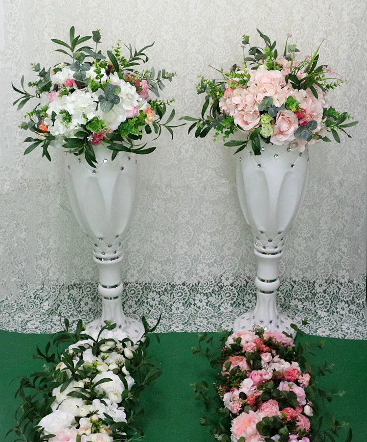 Flone 35cm Artificial Rose Peony Hydrangea Flower Ball Fake Flower Ball Simulation Silk Flower Wedding Party Decor Flower Ball (17)