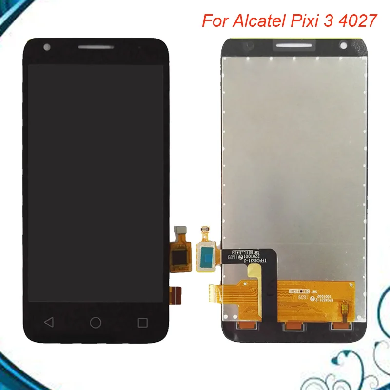 

100% Tested OK For Alcatel One Touch Pixi 3 4.5 OT4027 4027 4027D LCD Display Touch Screen Digitizer Assembly IN Stock